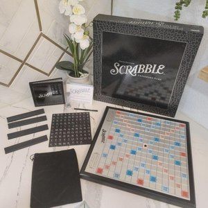 Scrabble onyx edition with all parts and peices